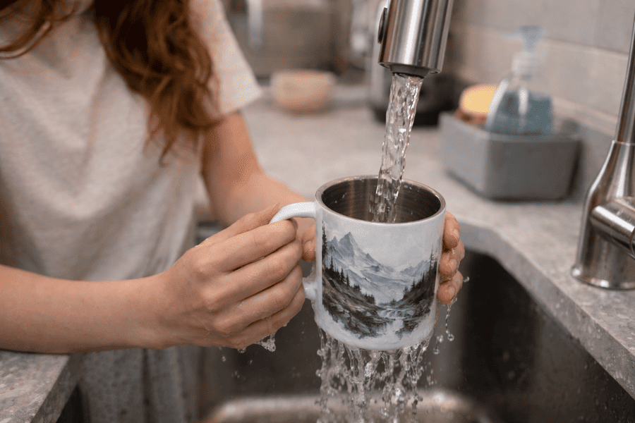 termohrnček - umývanie